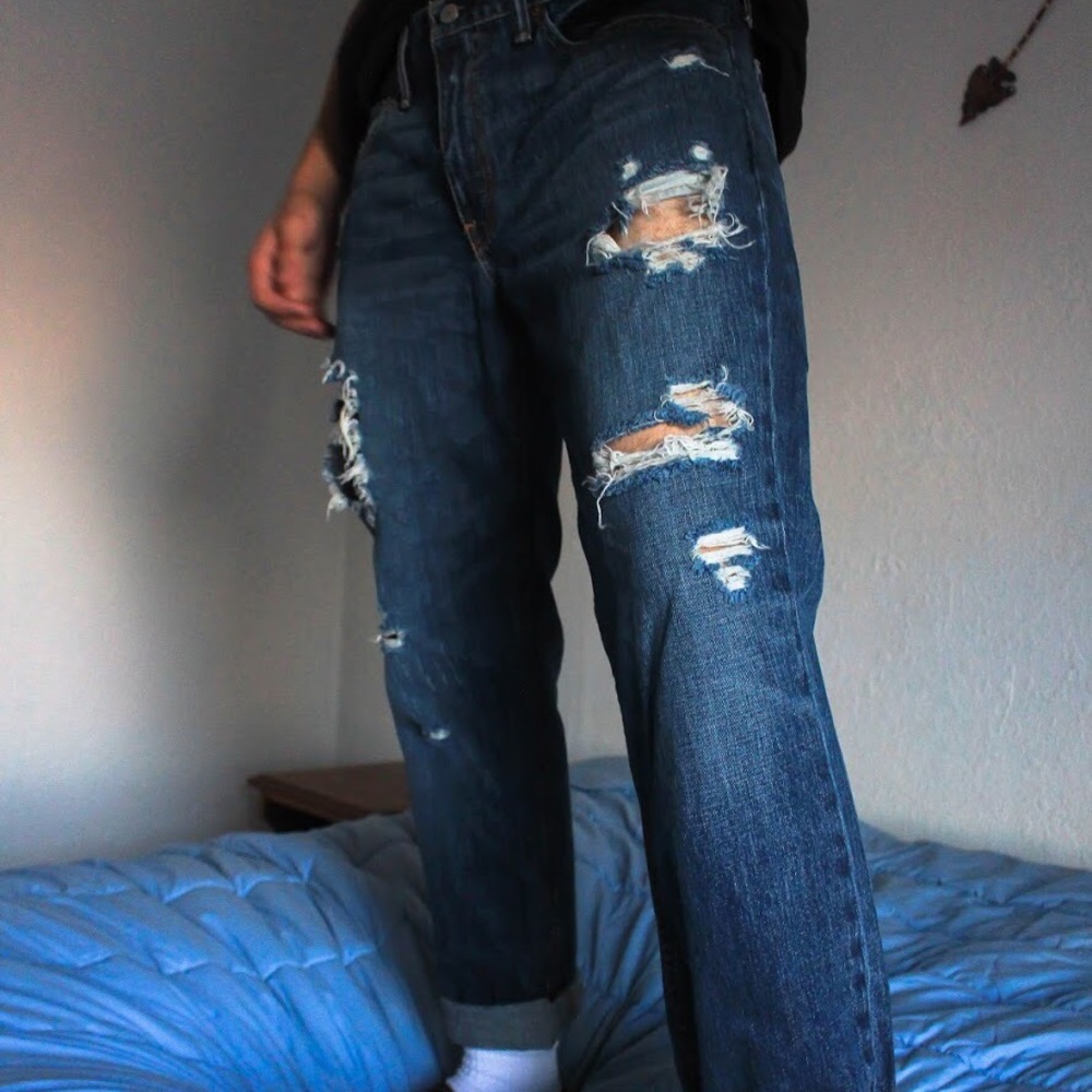 Distressed Levi 511's 34x30